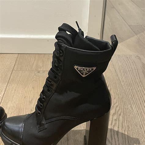 prada heels black|prada heeled boots.